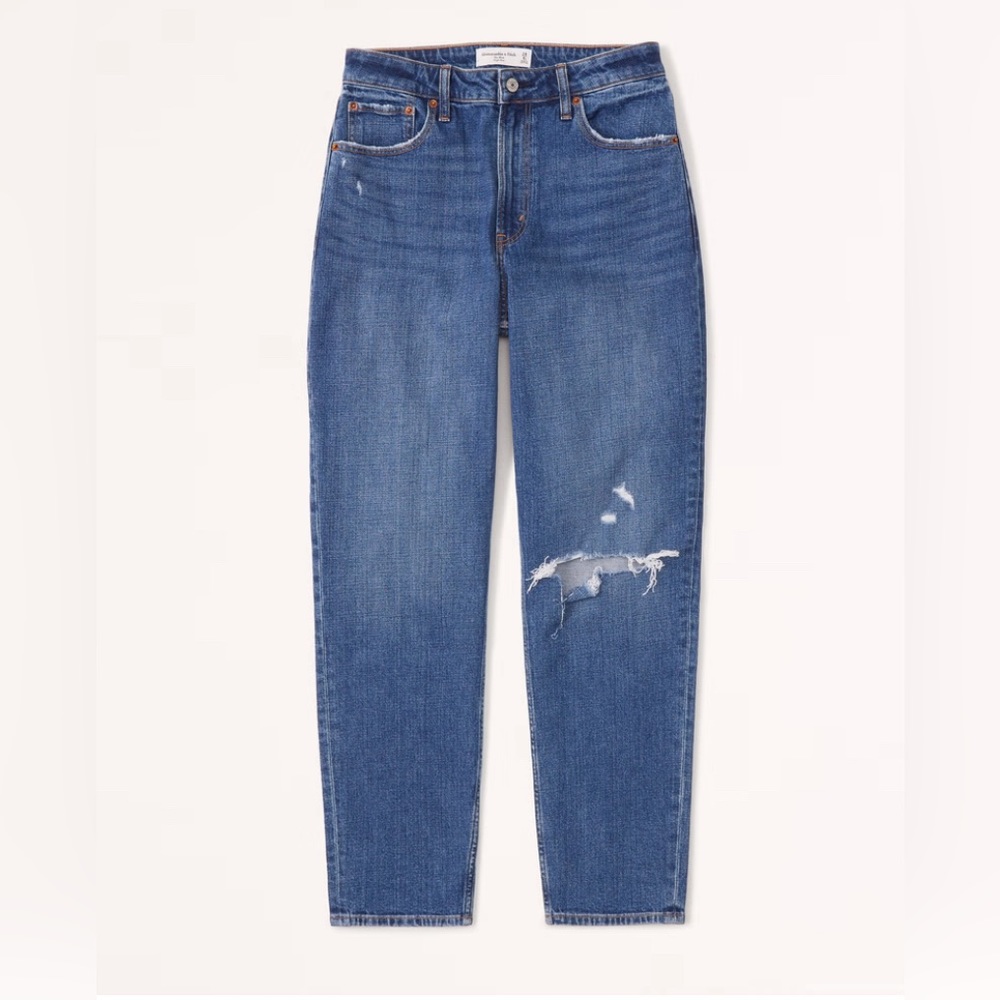 Abercrombie Curve Love high rise mom jeans